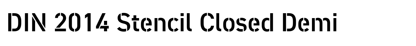 DIN 2014 Stencil Closed Demi image